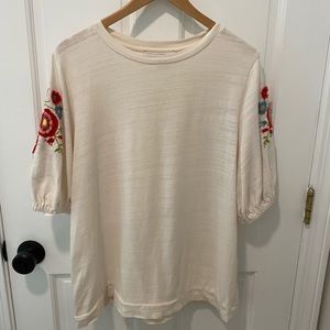 LOFT | Embroidered top